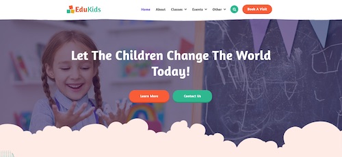 Demo thiết kế website trường mầm non